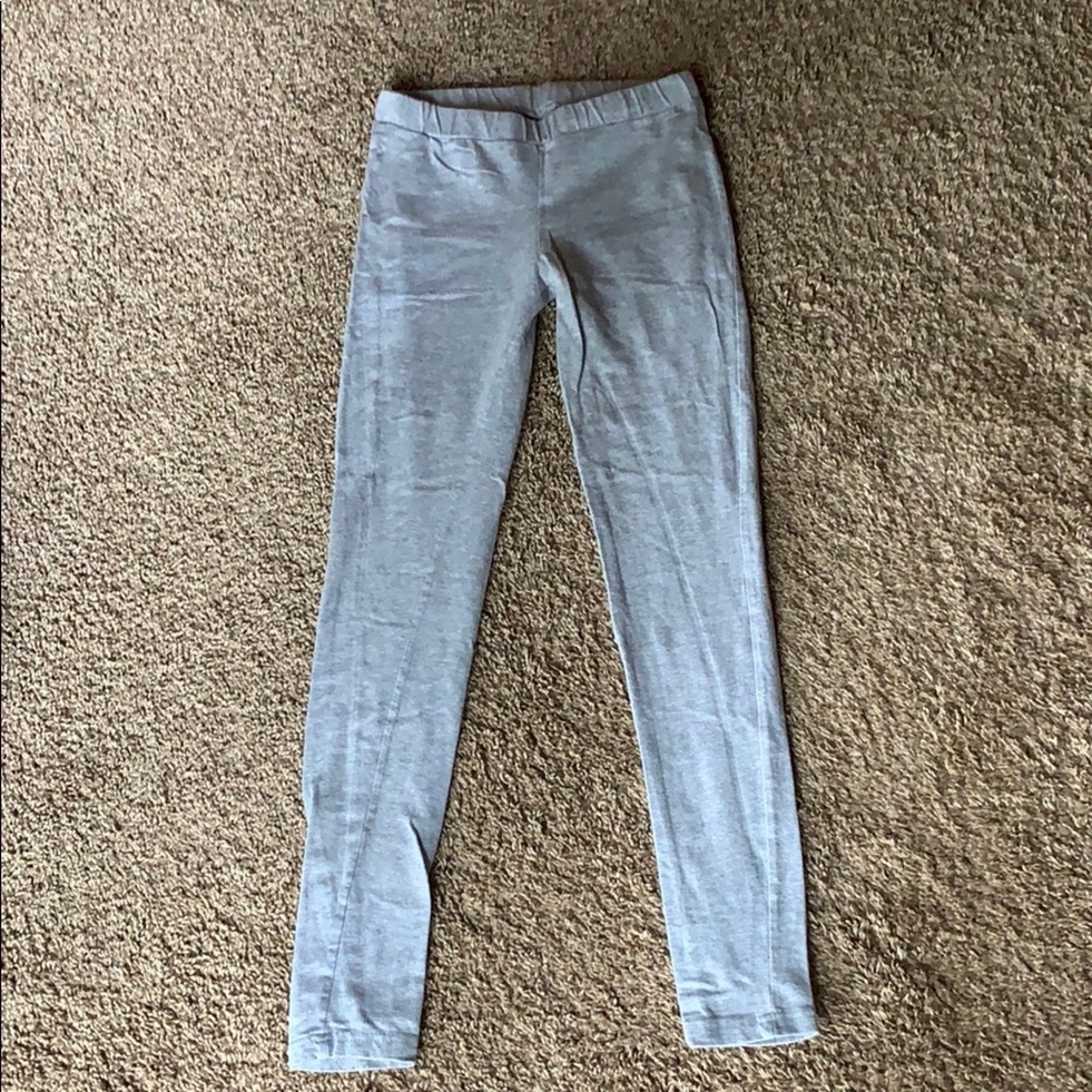 Gray Cotton Leggings